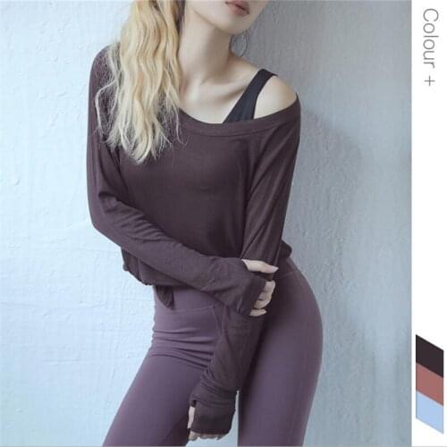 2019 Sexy girls workout crop top women fitness gym clothing yoga yoga tee shirt sport ladies loose running tshirt Modal femme