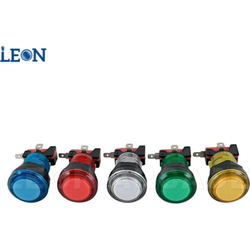 20 Pcs 5/12V Illuminated Sanwa Button 1p 2p Coin Diy Arcade Kit For Pandora Box Arcade Led Arcade Button Diy Kit Zero Delay