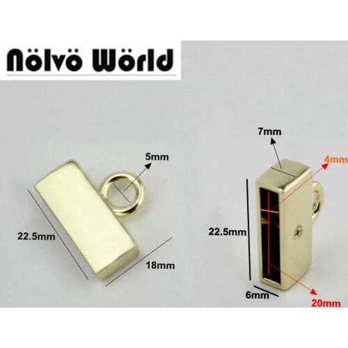 30pcs 3 color 22.5*18mm connect buckel die casting metal fitting hardware bags accessories screw connector hanger wholesale