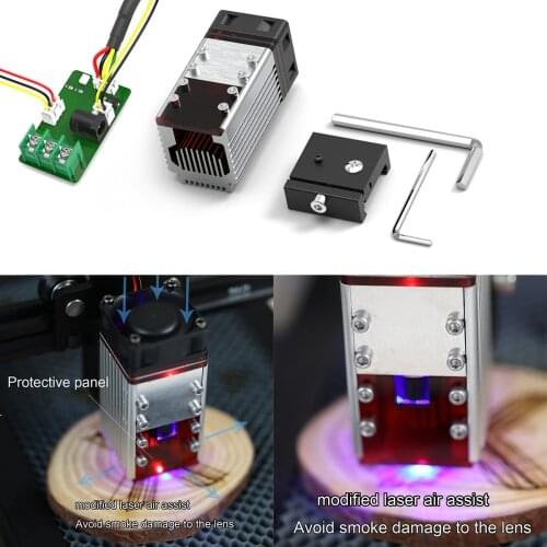 30W Focusable Laser Module 8pcs Universal Laser Engraving Module Kit with 450nm 7.5W Blue Laser Head PWM/TTL Modulation