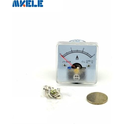 DC 50(3A) Analog Ammeter Panel Current Amper Meter Pointer Diagnostic-tool Amperimetro Ampermeter Tester