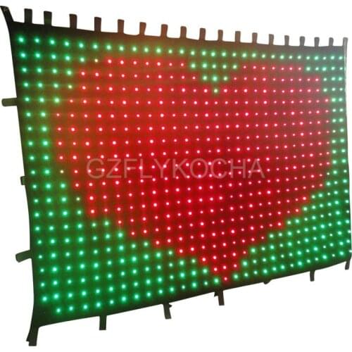 Free shipping p10 2m*3m led cloth China video panel display