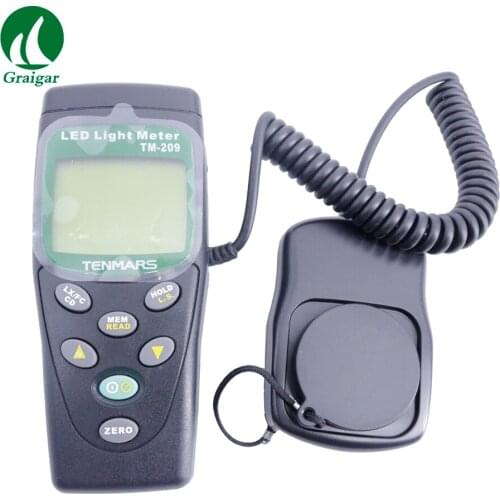 TENMARS TM-209 Digital LED Light Meter 400,000 Lux Meter