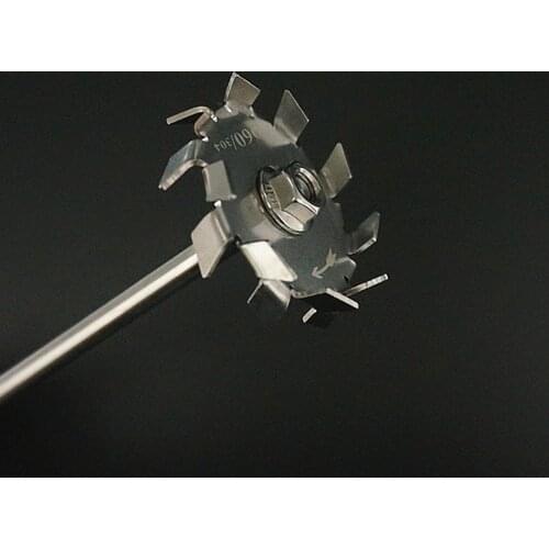 1pcs 3cm-10cm lab stainless steel dispersion plate paddle, dispersion disk with agitating stirring rod