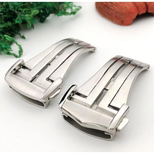 FUYIJIA Luxury Folding Buckle DE-VILLE Watch Substitute Clasp 16MM 18MM 20MM Alligator Strap Accessories Stainless Steel Buckle