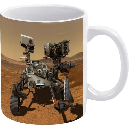 Mars Perseverance Rover-Mars Mission 2020 White Mug 11 Oz Funny Ceramic Coffee/Tea/Cocoa Mug Unique Gift Mars Mars Mission Mars
