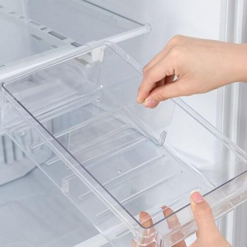 Kitchen Fridge Freezer Space Saver Organizer Drawer Refrigerator Storage Box