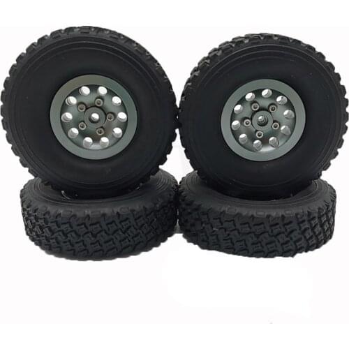 Metal Car Wheel Hubs Replacement Rubber Tires Hubs for 1/16 WPL B14 B24 C14 C24 C34 For 1/12 MN D90 91 96 RC Car Crawler Parts