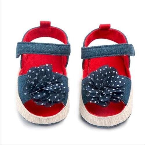 Lovely Flower Baby Shoes Summer Infant Soft Sole First Walkers New Baby Girls Princess Shoes