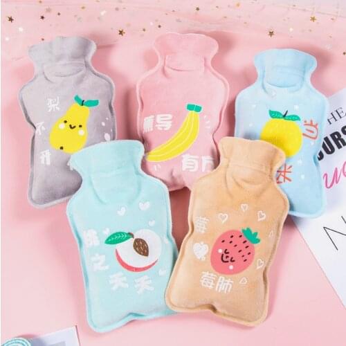 Cute Cartoon Portable Hand Warmer Fleece Cloth Handwarmer Girls Pocket Hand Feet Hot Water Bags Large Hot Water Bottle Bag