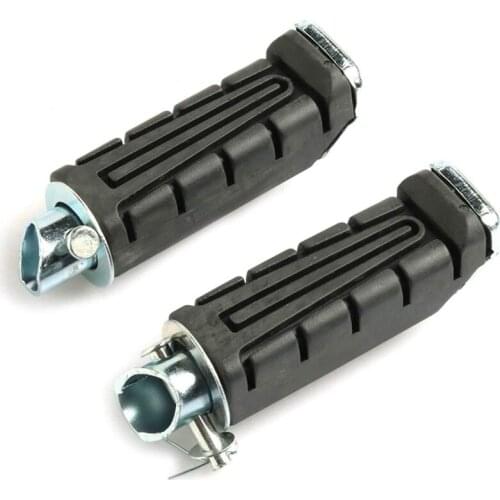 Moto Black Rear Footrest Foot Pegs Pedals Left & Right Motorcycle Rubber Foot Spikes for Yamaha YBR 125 XTZ 125