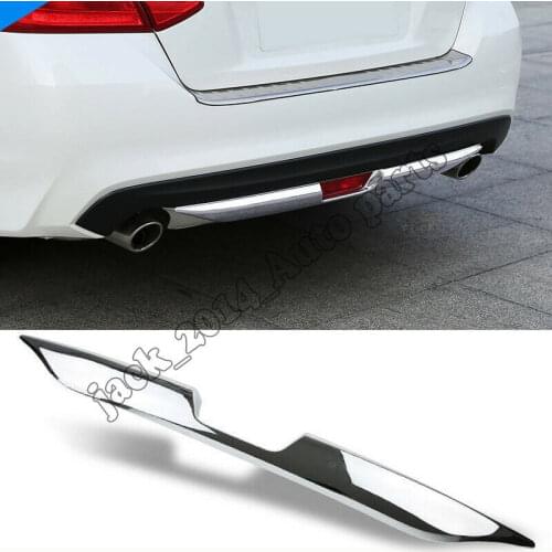 Rear Under Bumper Cover Trim Chrome ABS Fit for Nissan Teana Altima 2016 2016 2018 Auto Accessory Exterior decoration Trim