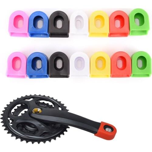 New 1Pair Bicycle Crankset Crank Protective Sleeve Protector Mountain Road Bike Arm Boots Fixed Gear Crank Protective Cover