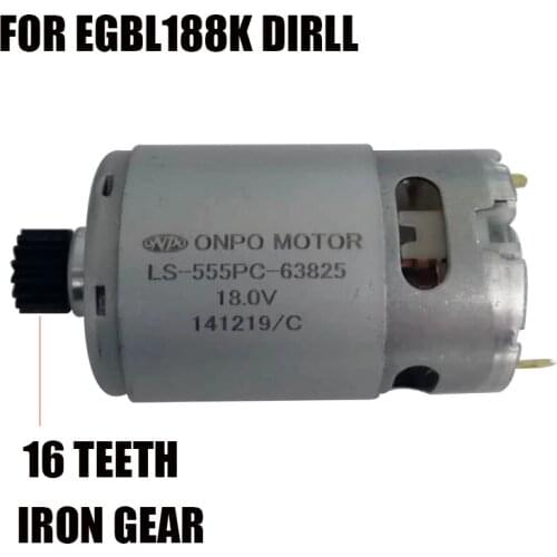 ONPO LS-555PC-63825 18v 16 Teeth Micro Motor For Black & Decke Impact Codeless Drill EGBL188K Electric Screwdriver Accessories