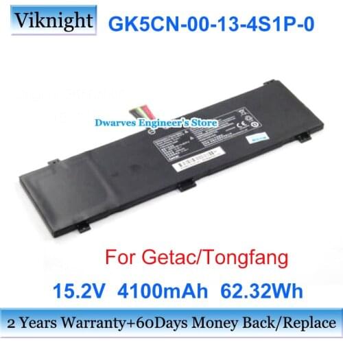Genuine GK5CN-00-13-4S1P-0 Battery Li-Polymer Getac GK5CN6Z GCK5CP6Z XMG Neo 15 15.2v 62.32Wh Li-ion Rechargeable Battery Packs