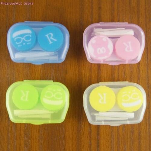 Portable Travel Glasses Contact Lenses Box Contact Lens Case For Eyes Care Kit Holder Container Gift 6.5 X 4 X2cm