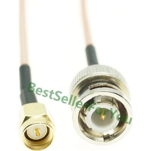 RG316 SMA Male Plug to BNC Male RF Pigtail Jumper Caxial Cable