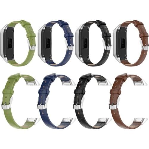 Faux Leather Adjustable Wrist Strap Band for Samsung Galaxy Fit SM-R370 Bracelet