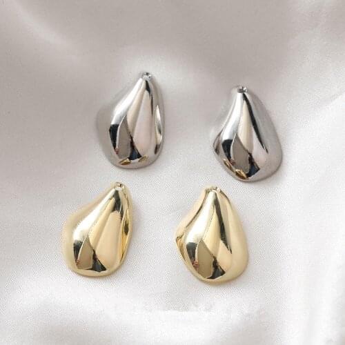 Diy jewelry making 40pcs/lot 17*25mm irregular water drop shaepe floating locket copper charms fit earring/necklace accessory