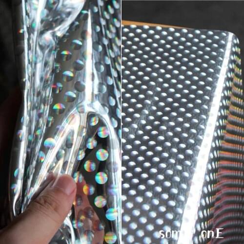 Silver Pu Artificial leather Laser Reflective Waterproof DIY Bags Bows Stage Clothes Decor Dress Designer Fabric 50*130cm