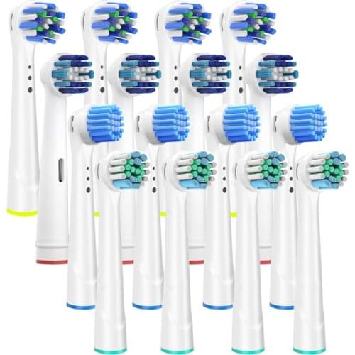 16Pcs Replacement Toothbrush Heads for Oral B Toothbrush Heads Sensitive Soft Comapitble with Oral-b Braun Electric Toothrbush