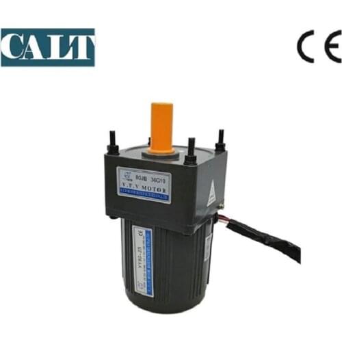 High Precision VTV AC Gear Motor 80mm YN80-25 25W Strong Power Motor 220V with Ratio 3 5 7.5 10 20 40 50 60 100 150 180 200 300