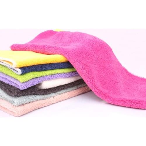 1pcs Bamboo Fiber Washing Towel High Efficient Anti-grease Color Dish Cloth Magic Kitchen Cleaning Wiping Rags Color Random N206