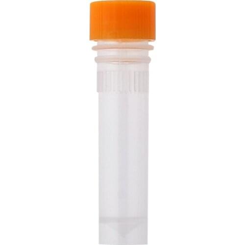 10pcs 1.5ml Plastic Cryovial Measure Test Tube Vial Holder Container W/ Cap