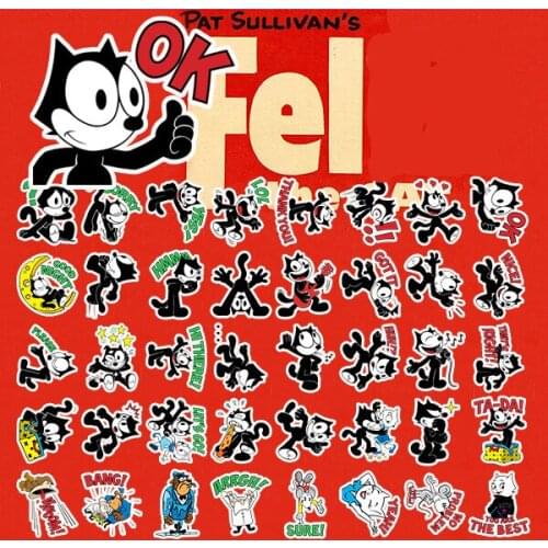 40PCS cartoon cat Stickers Crafts And Scrapbooking stickers kids toys book Decorative sticker DIY Stationery