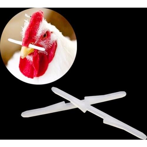 500 Pcs Farm Tools 6.9cm Chicken Nose Bolt Chicken Glasses Prevent Rooster Eating Hen Feed