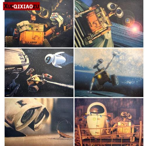 Disney Diamond Embroidery Paintings Full Square/Round Robot Story Walli Mosaic Cross Stitch Kit New Home Decor Wall Collage Kit