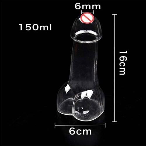 Creative design funny Penis Shot glass Cocktail Wine Glass For Parties night Bar KTV Night show Penis shape glass cup