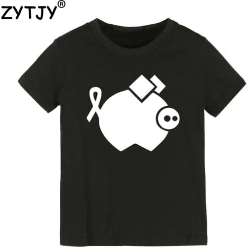 Pig Print Kids tshirt Boy Girl t shirt For Children Toddler Clothes Funny Top Tees Drop Ship Y-38