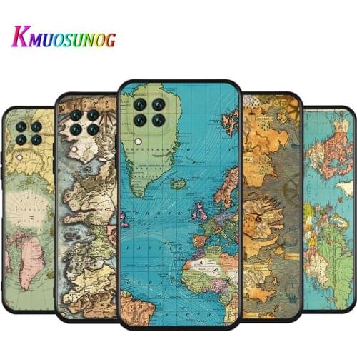 Map travel For Huawei Nova 2 2i 3 3E 3I 4 4E 5 5I 5Z 5E 5T 6 7 7I 8 SE Lite Pro SE Silicone Soft TPU Phone Case