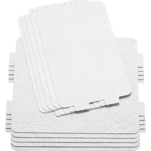 10 pcs/set Electric Microwave Oven Repalcement Parts Mica Sheet Plates Waveguide Cover 10.7cm x 6.4cm +10.8cm x 9.9cm