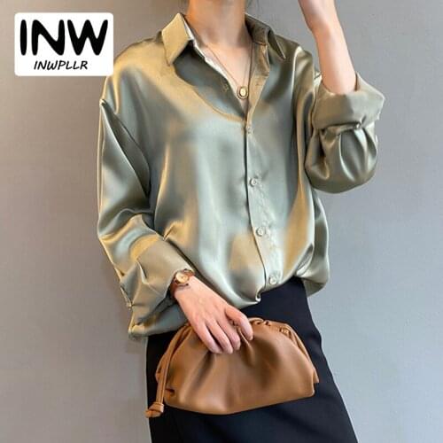 Женские шелковые рубашки INWPLLR China At AliExpress
