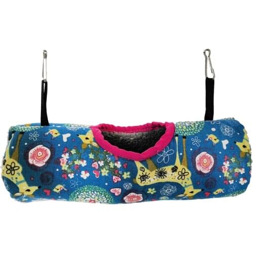 Small Pet Tunnel Tube Hammock Toy For Hamster Parrot Sugar Glider Gerbil