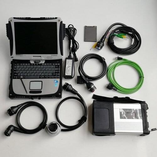 MB Star C5 SD Connect C5 diagnostic tool with software V06.2021 X DTS Monaco DSA Vediamo WIS HHT on laptop CF-19 I5 4G