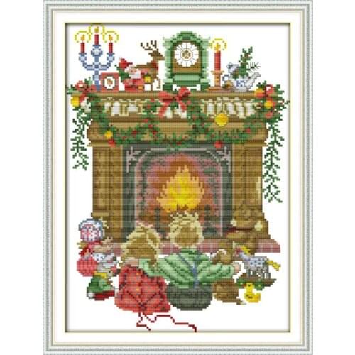 Pray cross stitch kit 14ct 11ct count print canvas stitching embroidery DIY handmade needlework