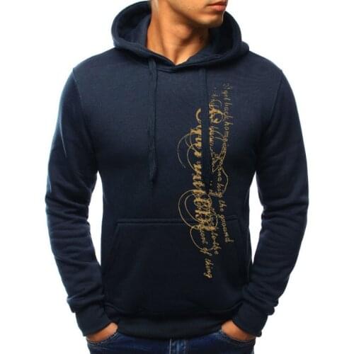 New Hoodie Men Letter Printed Solid Hooded Sweatshirt Men Casual Slim Full Sleeve Mens Hoodies Plus Size 4XL Hoody Sweatshirts