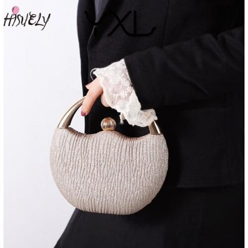2021 New Vintage Evening Bag Diamond Sequined Clutch Hand Bag Bride Bag Free Shipping Gold Wedding Purse Female Handbag BG765