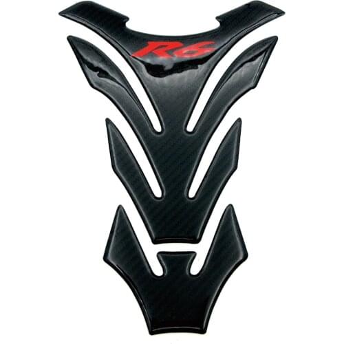 New Motorcycle 3D Carbon Fiber Fuel Tank Pad Cover Protector Decals Universal High Quality Stickers For Yamaha R6 YZF R 6 YZF-R6