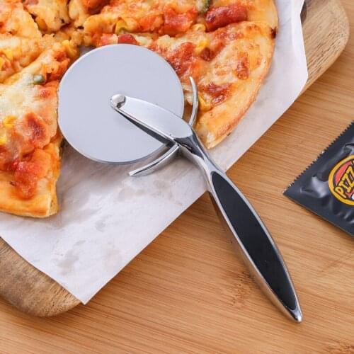Pizza Cutter Stainless Steel Pizza Knife Cake Bread Pies Round Knife Pastry Pasta Dough Kitchen Baking Tools