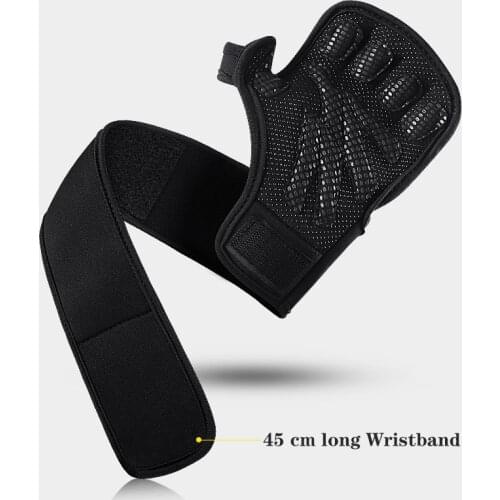 Cross Training Gloves Weightlifting Exercise Gloves with Wrist Wrap Support Open Finger Backless Non-slip Fitness Gloves WHStore
