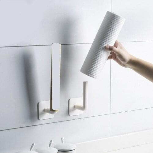 Punch-Free Wall Shelf Multi-Functional Hook Strong Seamless Door Back Sticky Hook Hanging Organizers Kitchen Shelves Accessories