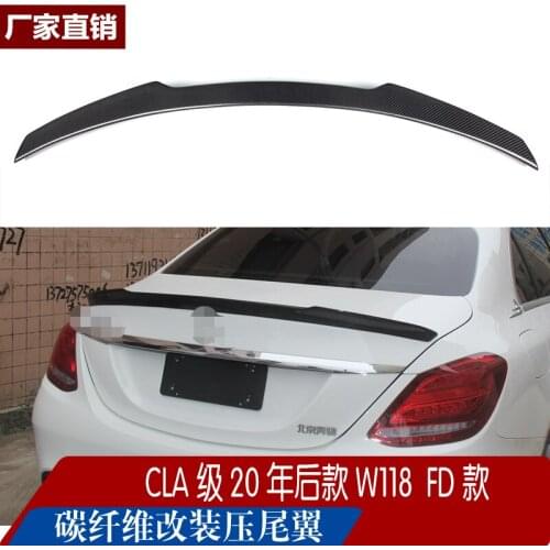Suitable For New Mercedes Benz Tail Amg W117w118 260 200l 260l Modified Cla Carbon Fiber Pressure Wing Fd Model