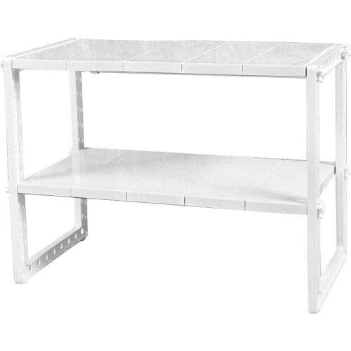 NEW Kitchen Under Sink Storage Rack Shelf Double Layer Cooker Holder Cabinet Organizer Stainless Steel Kitchen Sink Rack