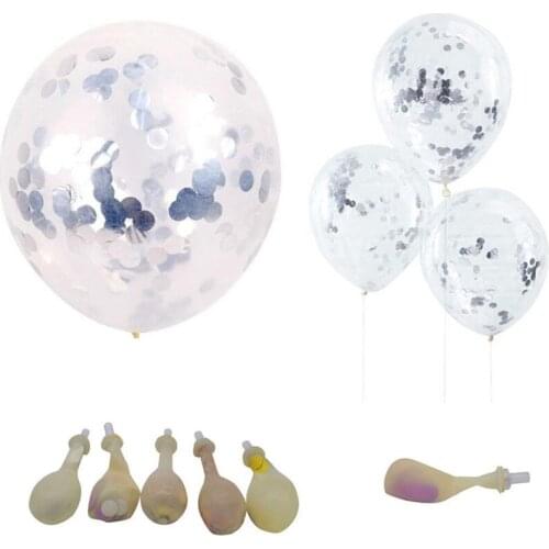 10pcs Clear Balloons Happy Birthday Baby Shower Wedding Party Decorations Gold Star Foil Confetti Transparent Balloons