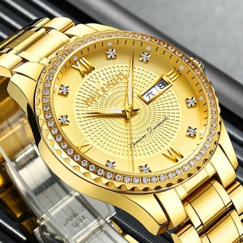 Мужские золотые часы QWC China At AliExpress