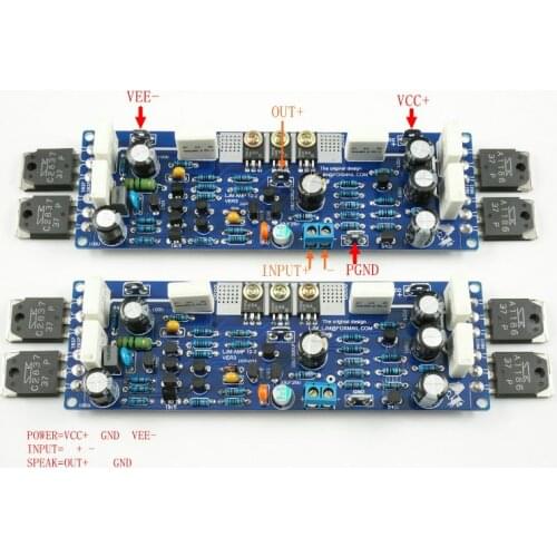 SOTAMIA 2Pcs CLASS A SANKEN Power Amplifier Audio Board 30W Pure Class A Sound Amplifier Speaker Home Theater DIY